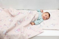 Lenjerie de pat pentru copii 4 piese Ursuletul Martinica roz 70x110 cm 110x125 cm - 8