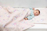 Lenjerie de pat pentru copii 4 piese Ursuletul Martinica roz 70x140 cm 110x125 cm - 8