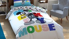Lenjerie de pat Tac 3 piese Disney Mickey Mouse color