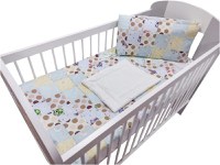 Lenjerie MyKids Mini Patratel multicolor buline maro 4 piese 120x60 - 3