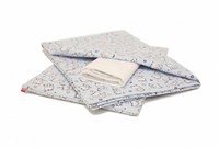 Lenjerie pat copii 3 piese Baby Bear albastru KidsDecor din bumbac 70x110 cm 75x100 cm - 1