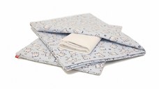 Lenjerie pat copii 3 piese Baby Bear albastru KidsDecor din bumbac 70x110 cm 75x100 cm