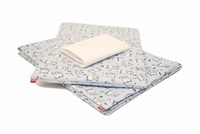 Lenjerie pat copii 3 piese Baby Bear albastru KidsDecor din bumbac 70x110 cm 75x100 cm - 8