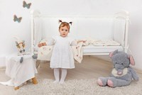 Lenjerie pat copii 3 piese Mici Indieni KidsDecor din bumbac 60x120 cm 75x100 cm - 5