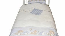 Lenjerie pat copii Odette Blue KidsDecor din bumbac 100x15040x60 cm
