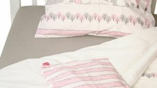 Lenjerie pat copii Odette Pink 100x14040x60 cm
