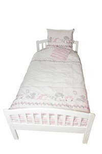 Lenjerie pat copii Odette Pink 100x14040x60 cm - 2