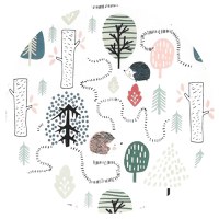 Lenjerie pat junior cu 4 piese Qmini din bumbac 160x100 cm Hedgehog - 3