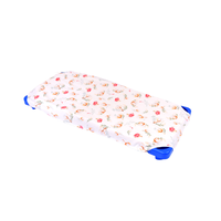 Lenjerie patut cresa si gradinita 5 piese model Flori de bumbac - 1