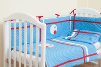 Lenjerie patut cu 2 piese Blue Dots - 3