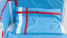 Lenjerie patut cu 2 piese Blue Dots