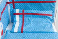 Lenjerie patut cu 2 piese Blue Dots - 1