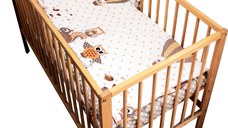 Lenjerie patut cu 3 piese Bufnite Bej