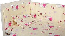 Lenjerie patut cu 4 piese Kitty Crem