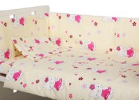 Lenjerie patut cu 4 piese Kitty Crem - 2