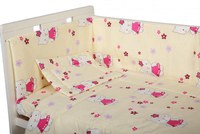 Lenjerie patut cu 4 piese Kitty Crem - 1