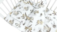 Lenjerie patut cu 5 piese MimiNu 120x60 cm din bumbac Savanna