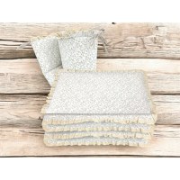 Lenjerie pentru patut cu 3 piese MimiNu Premium pentru patut 120x60 cm Meadow - 2