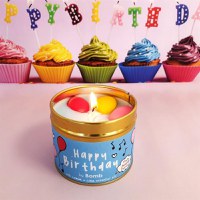 Lumanare parfumata 180g Happy Birthday Cutie metalica Bomb Cosmetics - 3