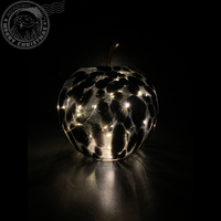 Mar decorativ negru cu led 16x17 cm - 1