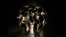 Mar decorativ negru cu led 16x17 cm