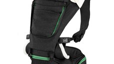 Marsupiu ergonomic multifunctional Chicco Hip Seat cu suport pentru sold PirateBlack negru 0 luni+