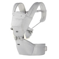 Marsupiu ergonomic pentru bebelusi cu gluga si baza rigida Cangaroo Ivy Grey - 1
