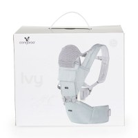 Marsupiu ergonomic pentru bebelusi cu gluga si baza rigida Cangaroo Ivy Grey - 4
