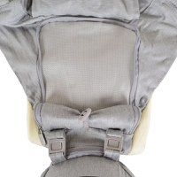 Marsupiu ergonomic pentru bebelusi cu gluga si baza rigida Cangaroo Ivy Grey - 8