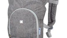 Marsupiu pentru copii KikkaBoo Hoody Grey