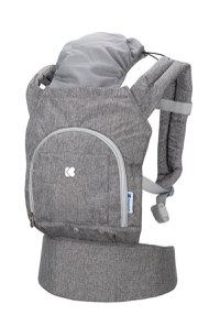 Marsupiu pentru copii KikkaBoo Hoody Grey - 1