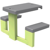 Masa de picnic cu doua banci Smoby Life pentru casuta verde - 5