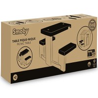 Masa de picnic cu doua banci Smoby Life pentru casuta verde - 4
