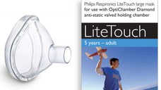 Masca large LiteTouch Philips Respironics 5 ani - adulti pentru Optichamber