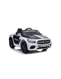 Masina de politie electrica cu telecomanda Mercedes SL500 pentru copii alb-negru 4792 - 4