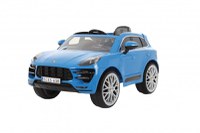 Masina electrica pentru copii Porche Macan Turbo 70W albastra, deschidere usi, schimbator de viteze, unitate audio cu Mp3 si bluetooth, cu telecomanda - 6