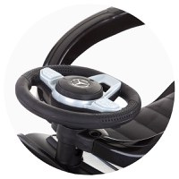 Masinuta copii de impins Chipolino Mercedes G350 Black cu maner si copertina detasabile, spatiu de depozitare sub sezut, suport pentru picioare retractabil, potrivita copiilor cu varsta mai mare de 1 an cu greutatea pana la 25 kg - 5