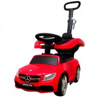 Masinuta copii de impins R-Sport Mercedes C63 amg rosu cu maner pentru controlul parental, suport pentru picioare, protectie impotriva rasturnarii, volan cu melodii si claxon - 2