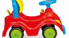 Masinuta copii fara pedale Dolu Smile 2 in 1 cu spatar, spatiu de depozitare, claxon, pana la 23 kg