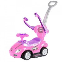 Masinuta copii si bebe NOVOKIDS MegaCar, Cu melodii si lumini, Maner de impins pentru parinti detasabil, Functie trotineta fara pedale, Pentru interi - 2