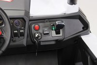 Masinuta electrica copii 4x4 Nichiduta Xtreme Jumper UTV-MX Black cu telecomanda 2.4G, 4Motoare 300W, Doua locuri, Roti Eva cu Suspensii, Scaun piele,Acumulator 12V7Ah,Pornire la cheie,Schimbator viteze,Lumini LED,Slow Start - 2
