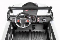 Masinuta electrica copii 4x4 Nichiduta Xtreme Jumper UTV-MX White cu telecomanda 2.4G, 4Motoare 300W, Doua locuri, Roti Eva cu Suspensii, Scaun piele,Acumulator 12V7Ah,Pornire la cheie,Schimbator viteze,Lumini LED,Slow Start - 3