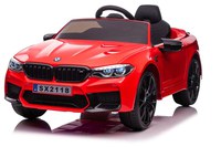 Masinuta electrica cu scaun de piele si roti EVA BMW M5 Red - 1