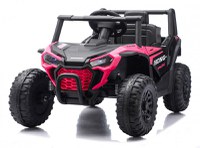 Masinuta electrica de teren pentru copii Nichiduta Off Road UTV Talon i-4WD Pink cu telecomanda,acumulator 12V,2 motoare,scaun din piele,pornire la buton,2 viteze,slow start,suspensii,usbmp3bluetooth - 3