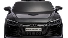 Masinuta electrica pentru copii Audi E-tron GT Black 70W cu licenta, Oglinzi retrovizoare, Roti din spuma Eva,Lumini LED,Centura de siguranta,Sistem troller pentru tractare,Mufa MP3,slot USB,Card microSD,Bluetooth