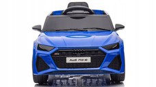 Masinuta electrica pentru copii Audi RS6 BRD-2118 Blue, cu telecomanda 2.4G, 2 motoare 45W fiecare, baterie 12V si 4.5Ah, sistem audio integrat MP3, USB si Bluetooth, faruri si stopuri luminoase, 102 x 43 x 60 cm