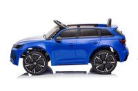 Masinuta electrica pentru copii Audi RS6 BRD-2118 Blue, cu telecomanda 2.4G, 2 motoare 45W fiecare, baterie 12V si 4.5Ah, sistem audio integrat MP3, USB si Bluetooth, faruri si stopuri luminoase, 102 x 43 x 60 cm - 3