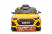 Masinuta electrica pentru copii Audi RS6 Yellow cu roti EVA 70W, telecomanda, pornire la buton, roti Eva si scaun piele - 1