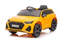 Masinuta electrica pentru copii Audi RS6 Yellow cu roti EVA 70W, telecomanda, pornire la buton, roti Eva si scaun piele - 3