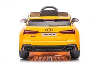 Masinuta electrica pentru copii Audi RS6 Yellow cu roti EVA 70W, telecomanda, pornire la buton, roti Eva si scaun piele - 6